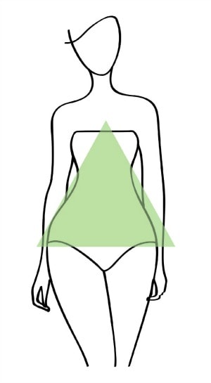 triangle body shape illustration