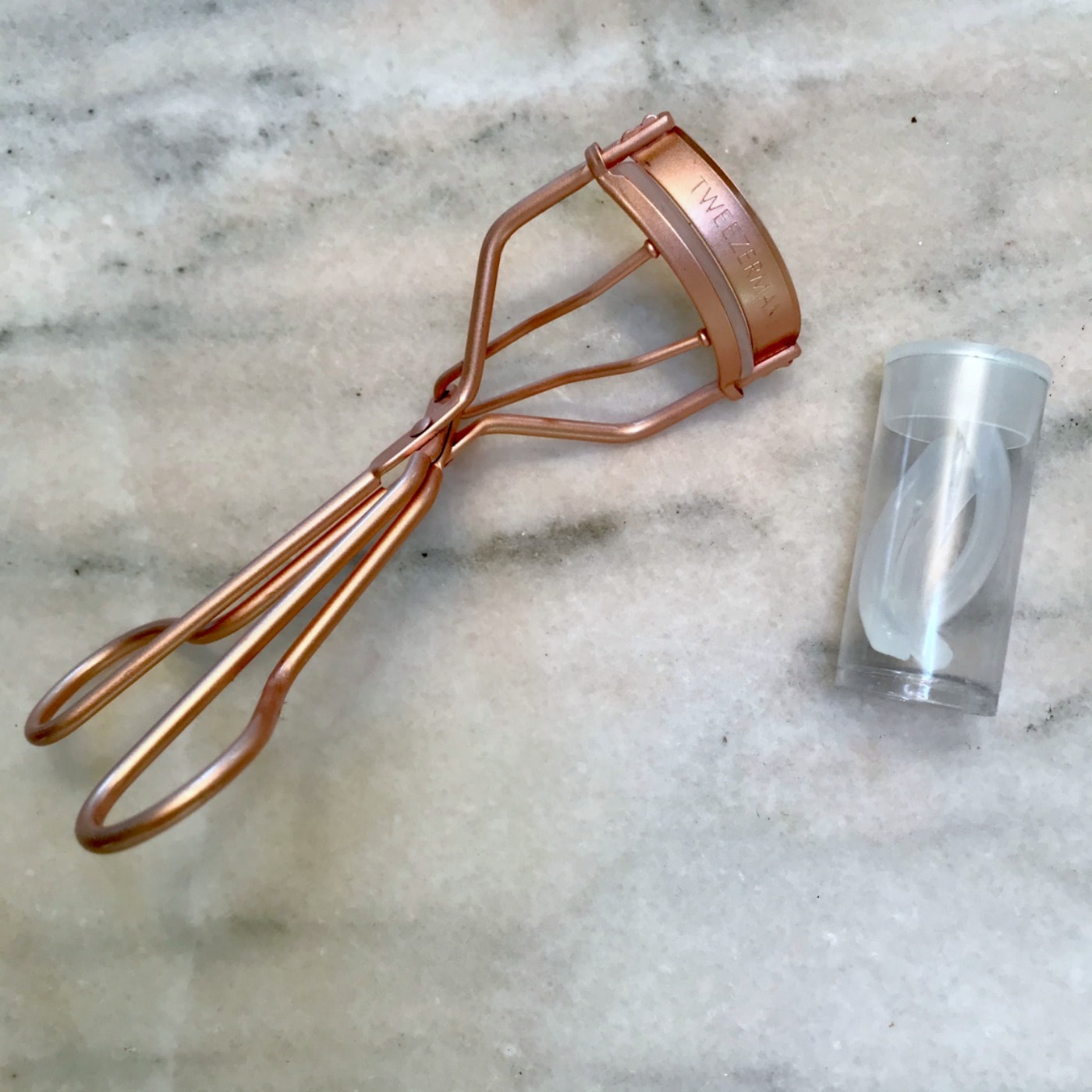 rosegold tweezerman eyelash curler