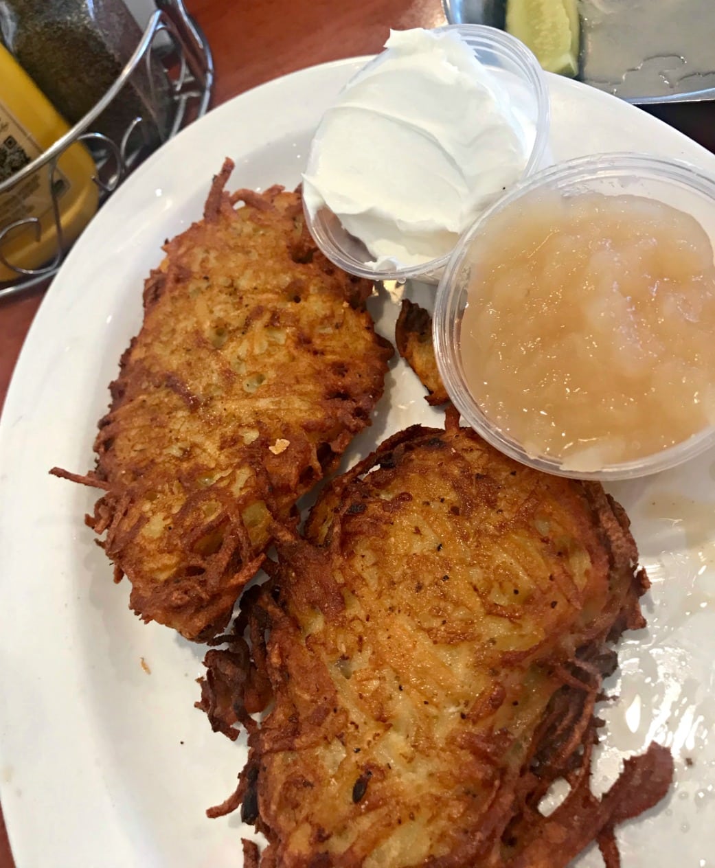 potato latkes from ZShermans in Palm Springs