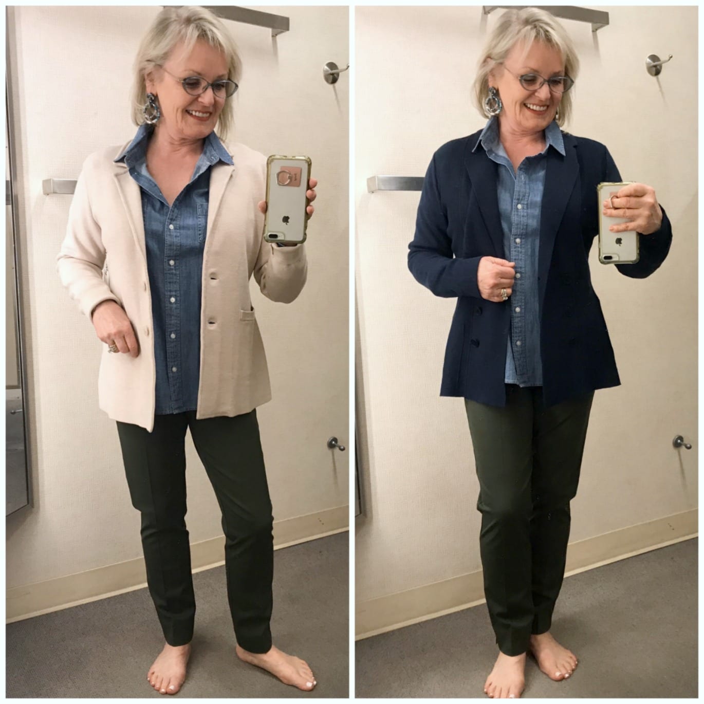 style blogger Jennifer Connolly styling knit blazers from Nordstrom