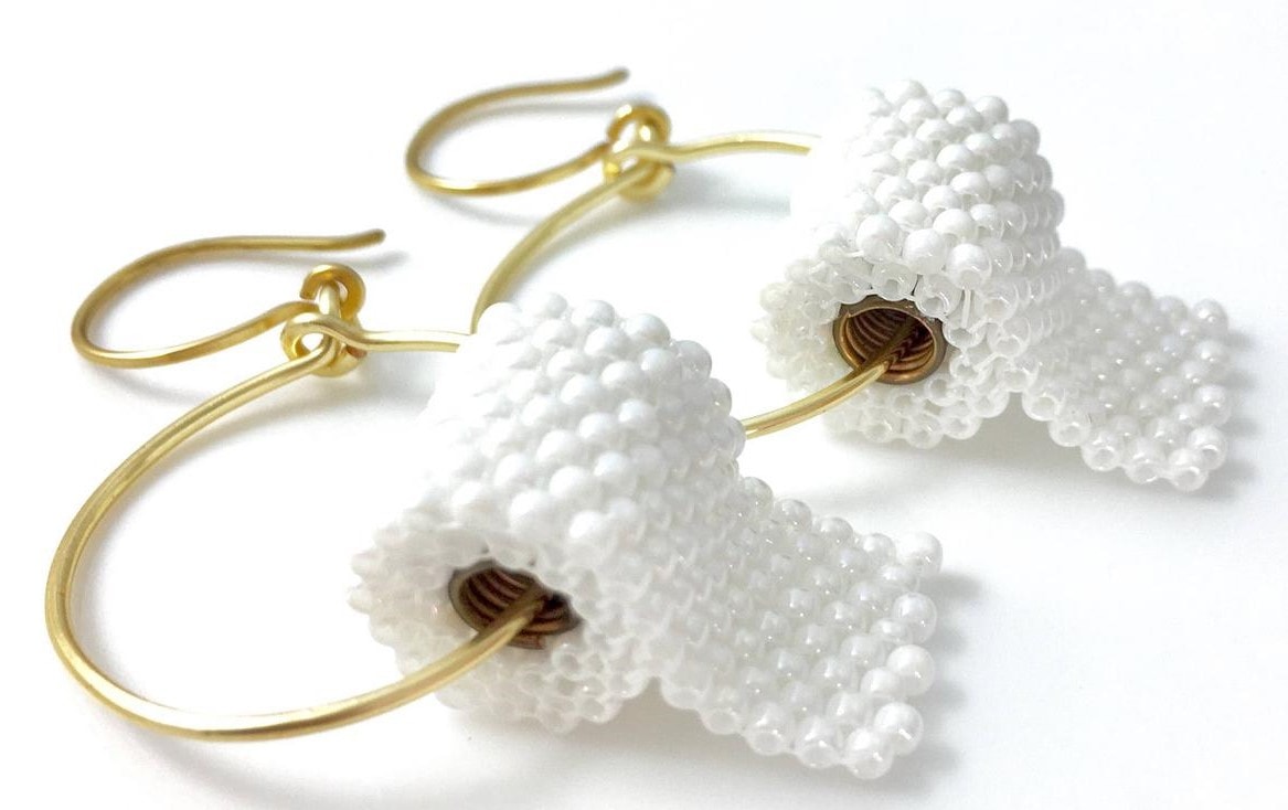 toilet paper roll earrings
