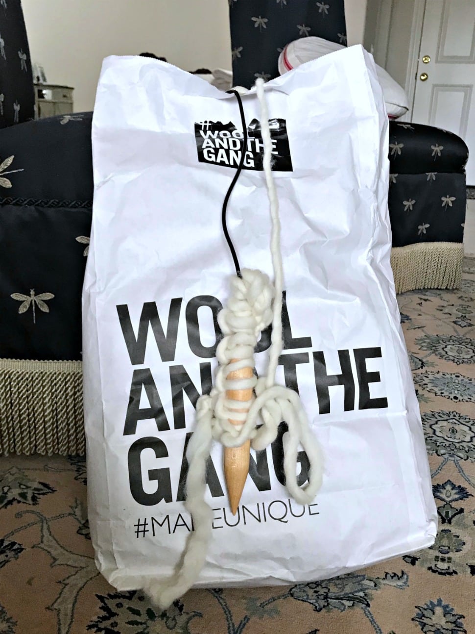 wool and the gang knitting kit
