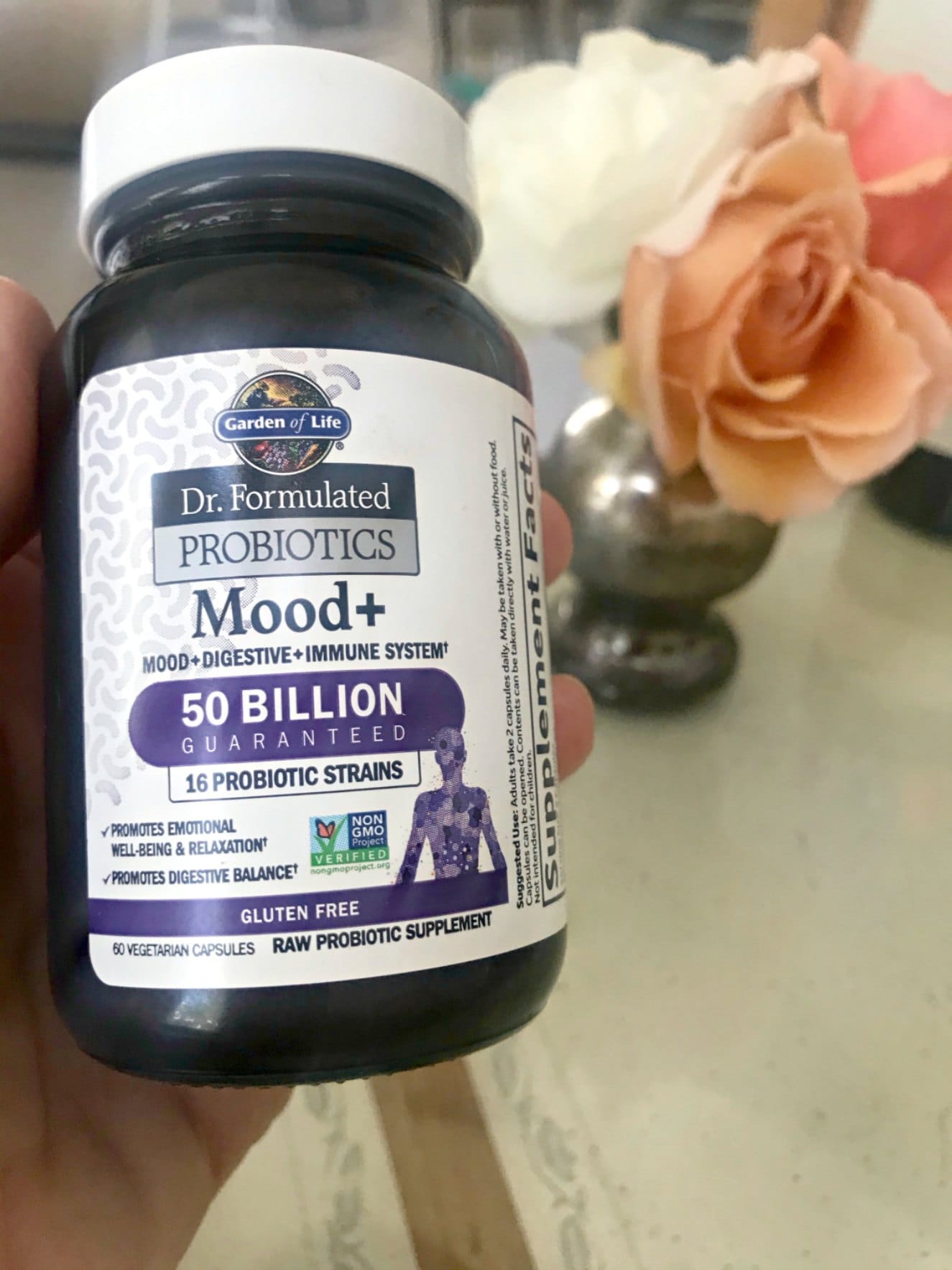 bottle of probiotic