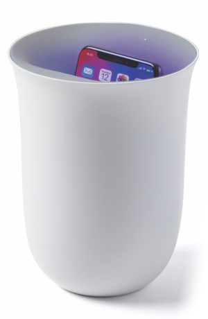 phone charge and sanitizer
