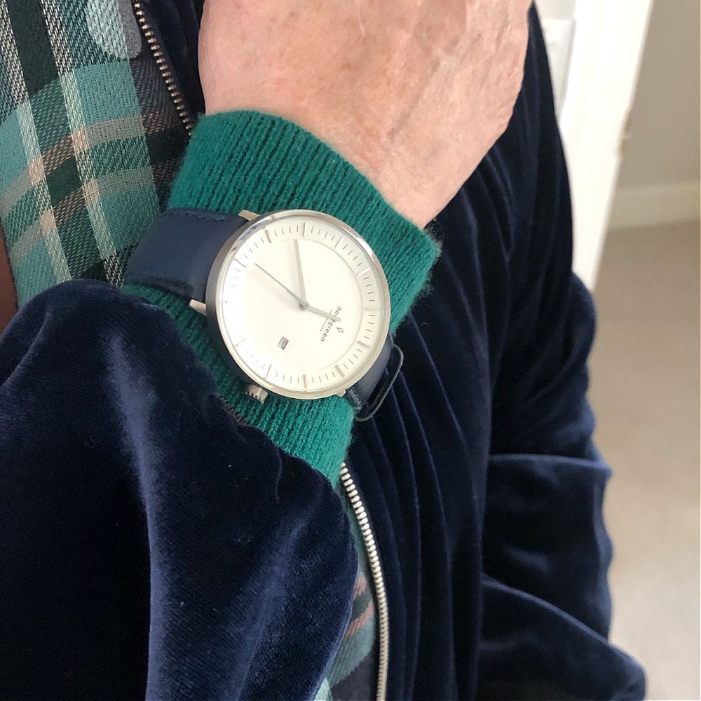 nordgreen philosopher watch with navy strap