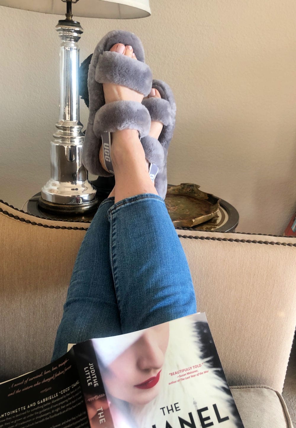 practicing self-care in 2021 by relaxing in Ugg slippers