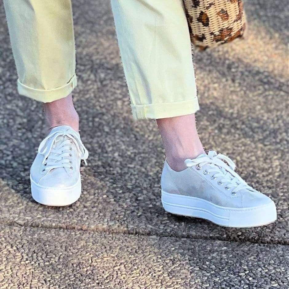paul green metallic sneakers