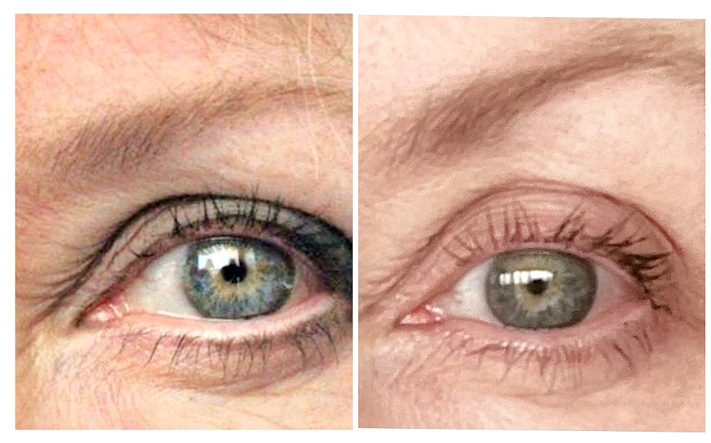 comparison of eyebrow color