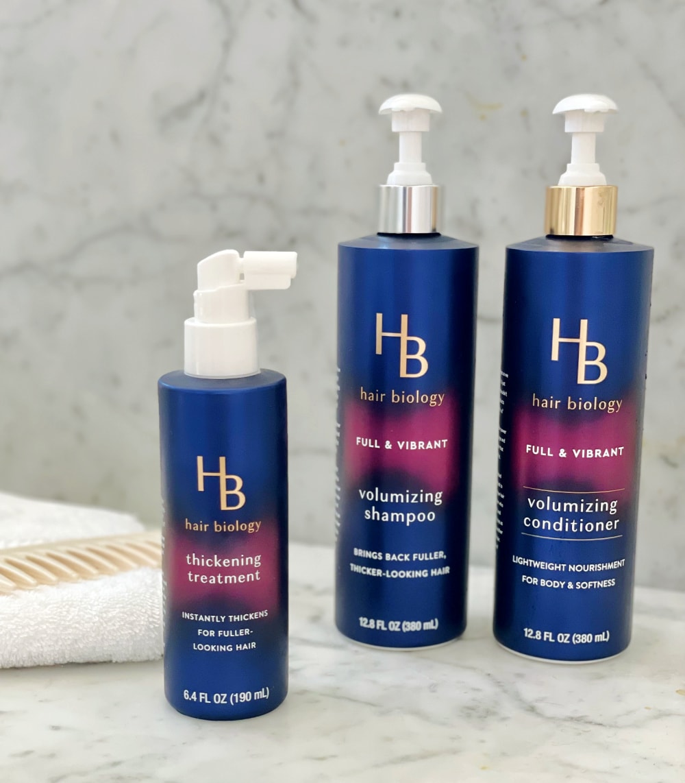 HAIR BIOLOGY SHAMPOO, CONDITIONER AND TICKENING TREATMENT