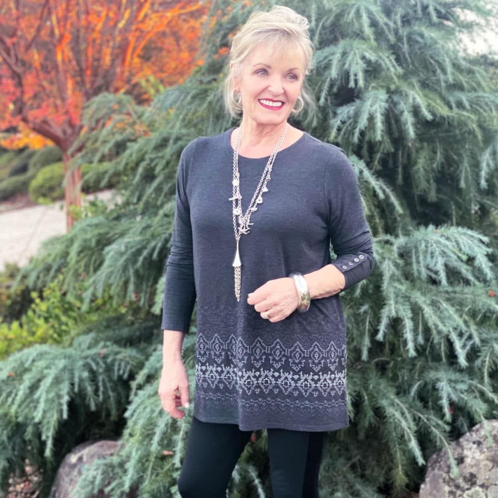grey j jill top for thanksgiving