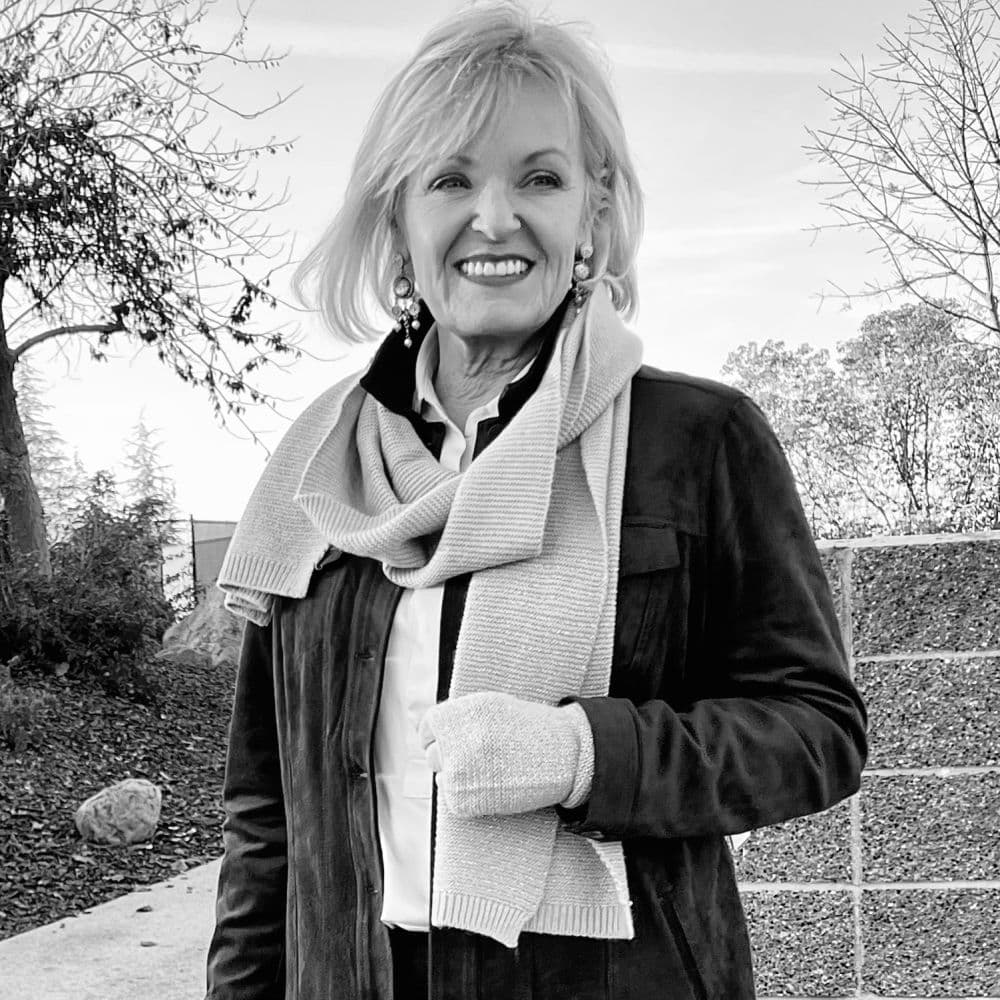 black and white photo of a woman showing contrast level