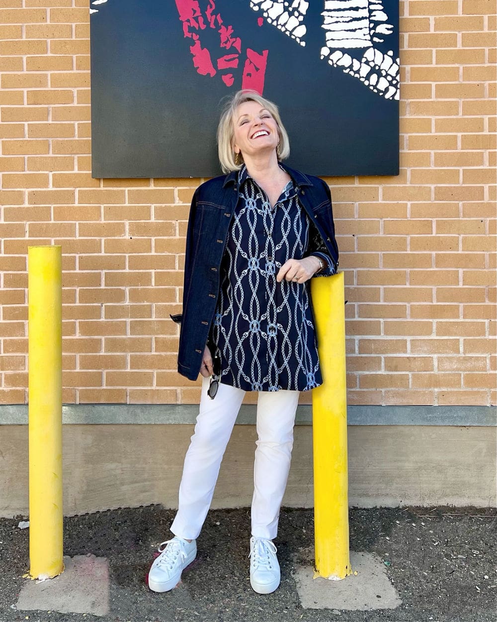 woman laughing