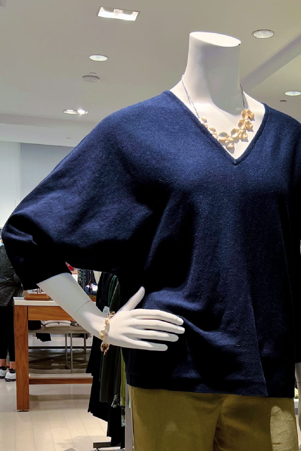 Restyling A Mannequin with Dolman Sleeve Top