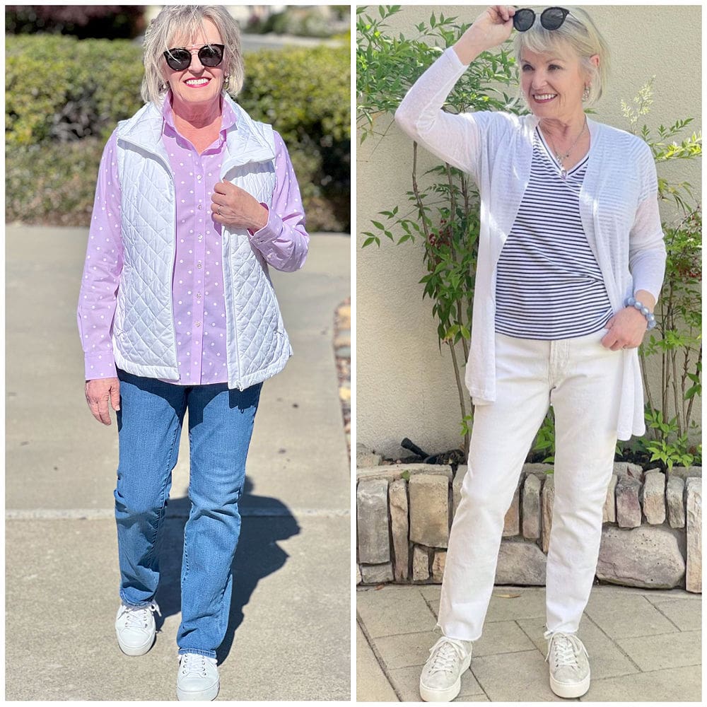 woman wearing paul green sneakers