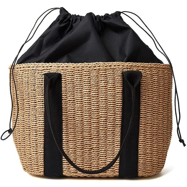 straw tote bag