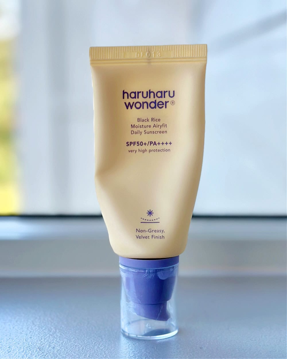 TUBE OF HALF FINISHED HARUHARU BLACK RICE SUNSCREEN