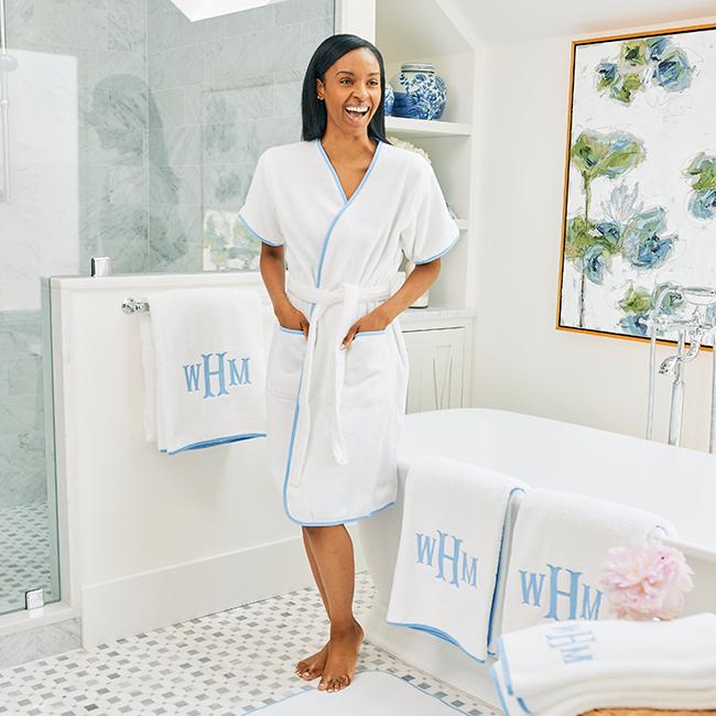 Weezie Short Sleeve Robe for Gifting to Women Over 50