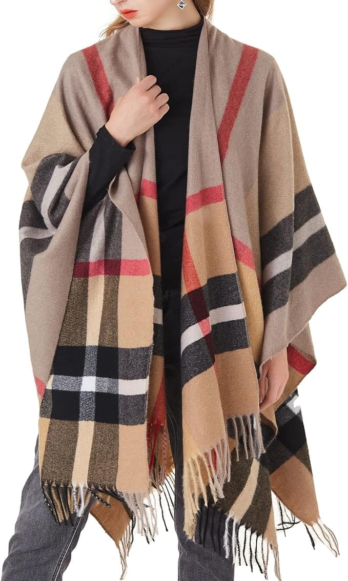 Plaid Shawl Wrap
