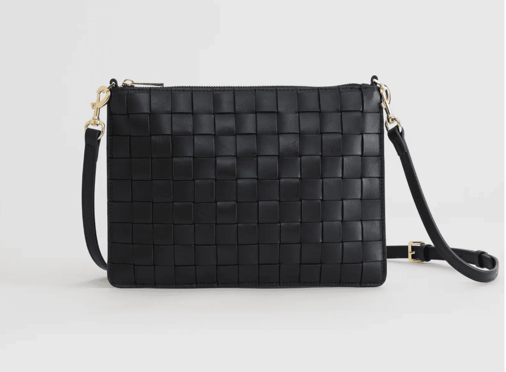 Quince Italian Leather Handwoven Convertible Crossbody, Quality Winter Handbag