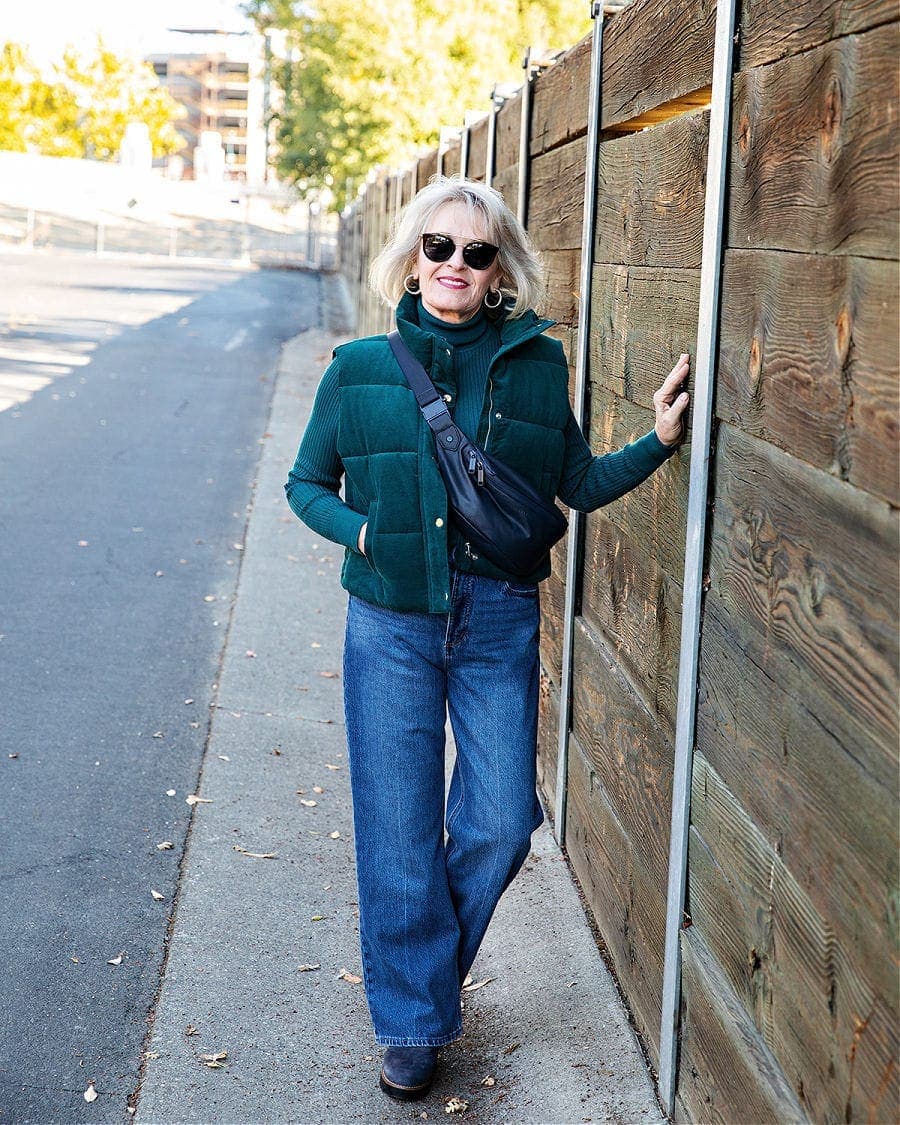 Belt Bag for Women Over 60, Lo & Sons Sling Bag Styled for Winter
