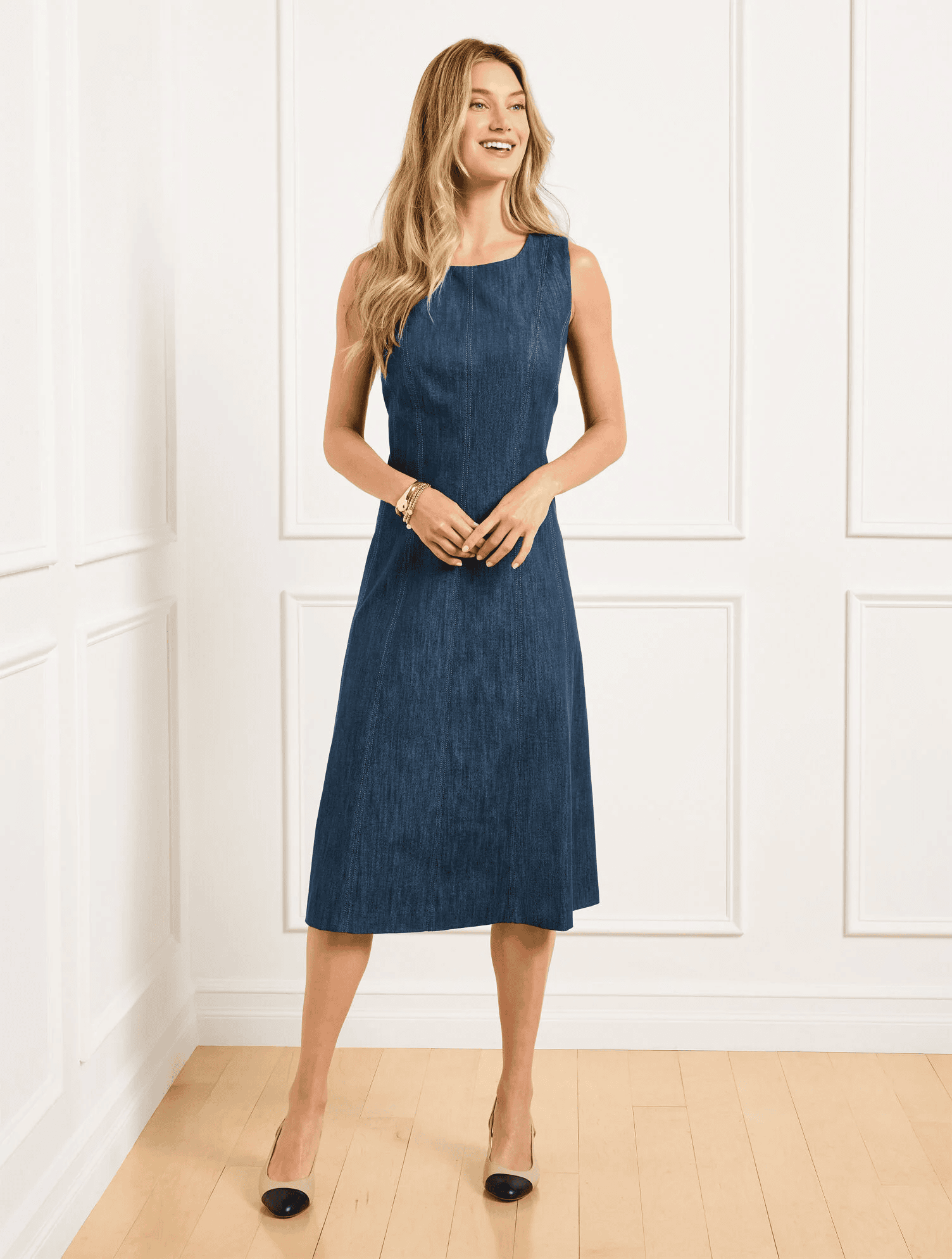 Sleeveless Denim Dress