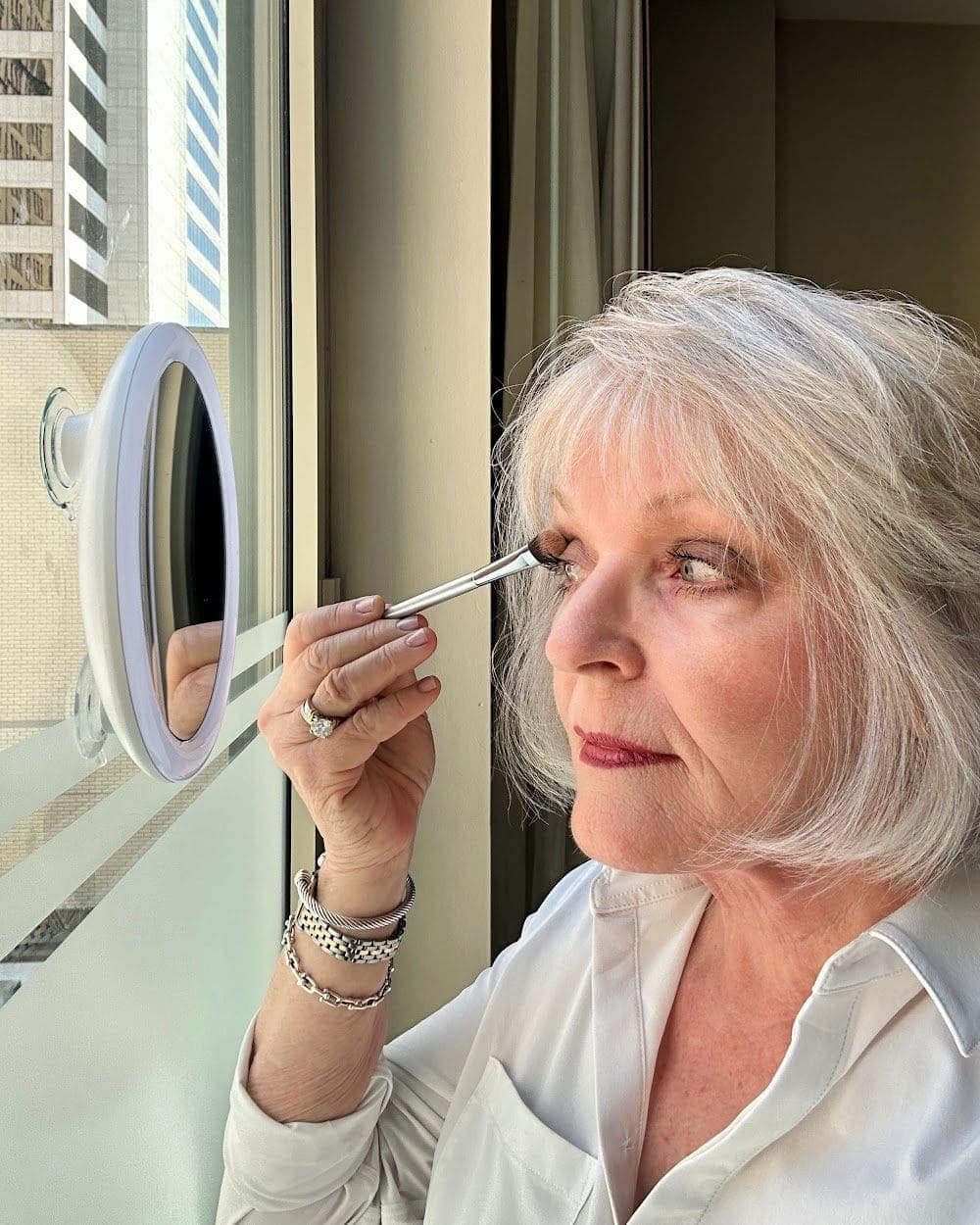 Reader Favorite Beauty Product 10X MAGNIFYING MIRROR WITH LED LIGHT AND SUCTION CUPS