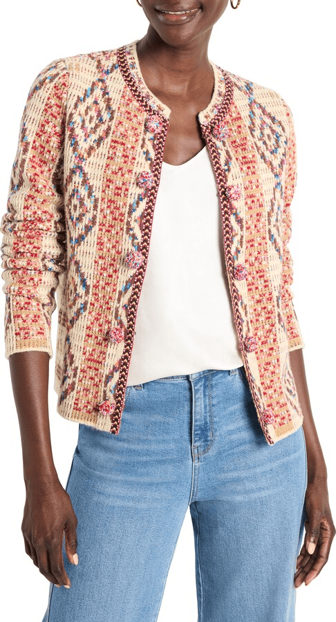 COLOR WEAVE KNIT JACKET NIC + ZOE