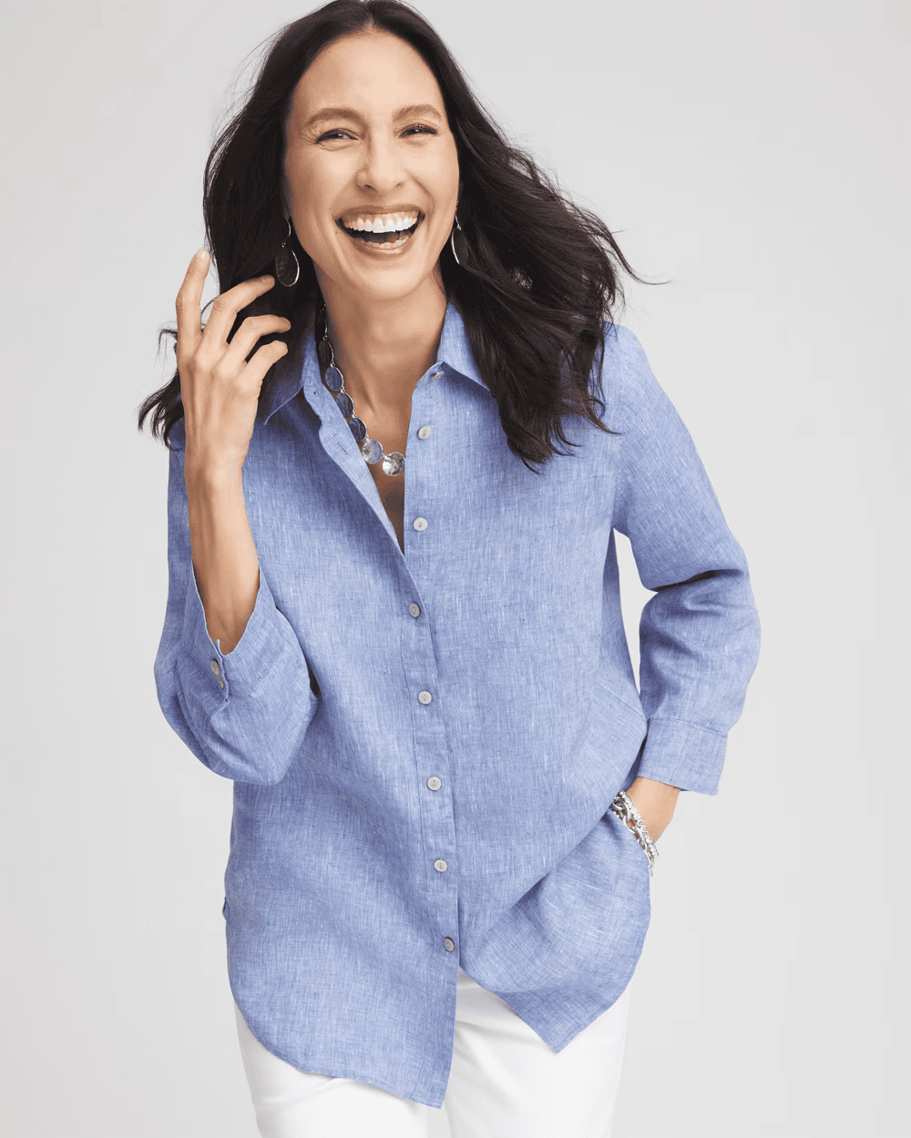 NO IRON LINEN SHIRT CHICO'S NEW ARRIVALS