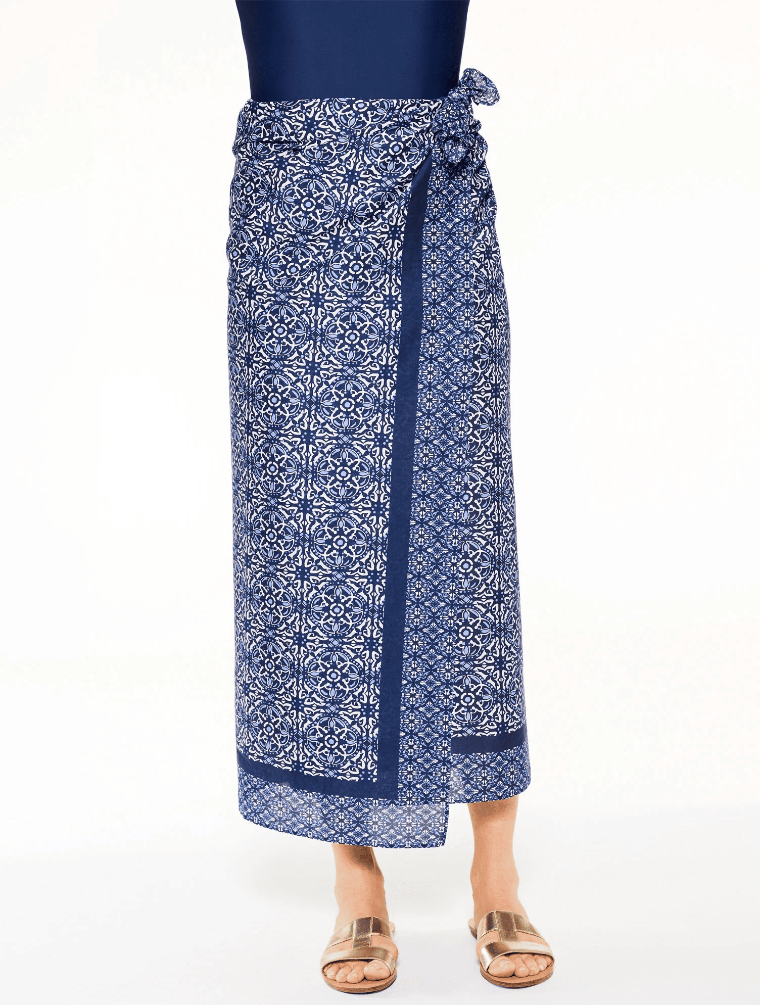 Talbots Aqua Club Pareo Cover-Up in Ibiza Tile