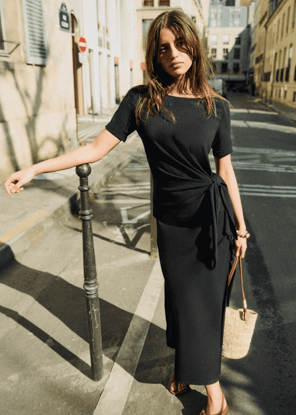 sezane dress with sleeves