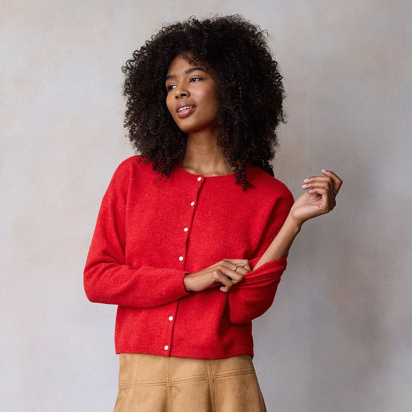 Lightweight knit cardigan for layering – affordable style over 50