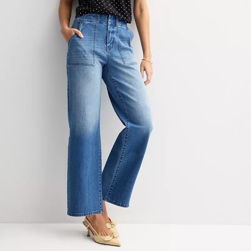 Wide-leg denim pants for women 50+ – affordable and flattering