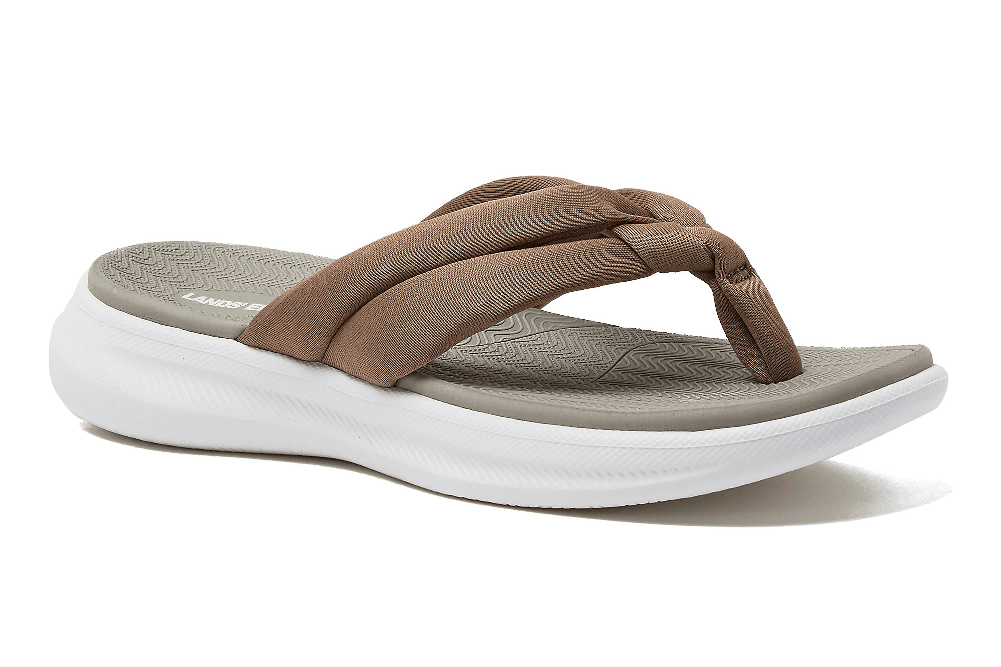 Lands' End Comfort Water Resistant Flip-Flops Best for Women Over 60
