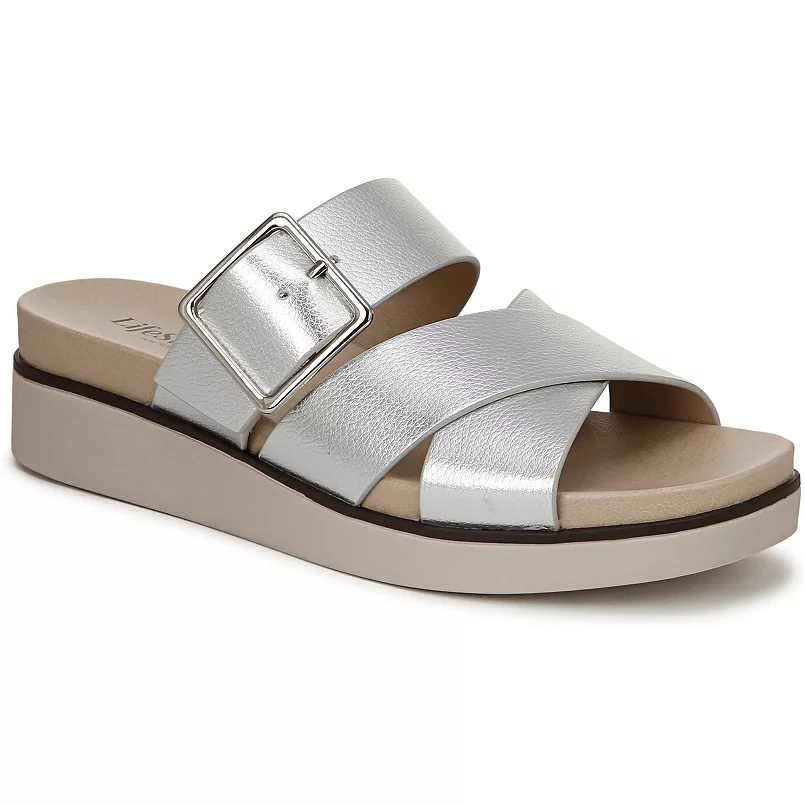 Crisscross slide sandals – comfortable spring shoes under $50