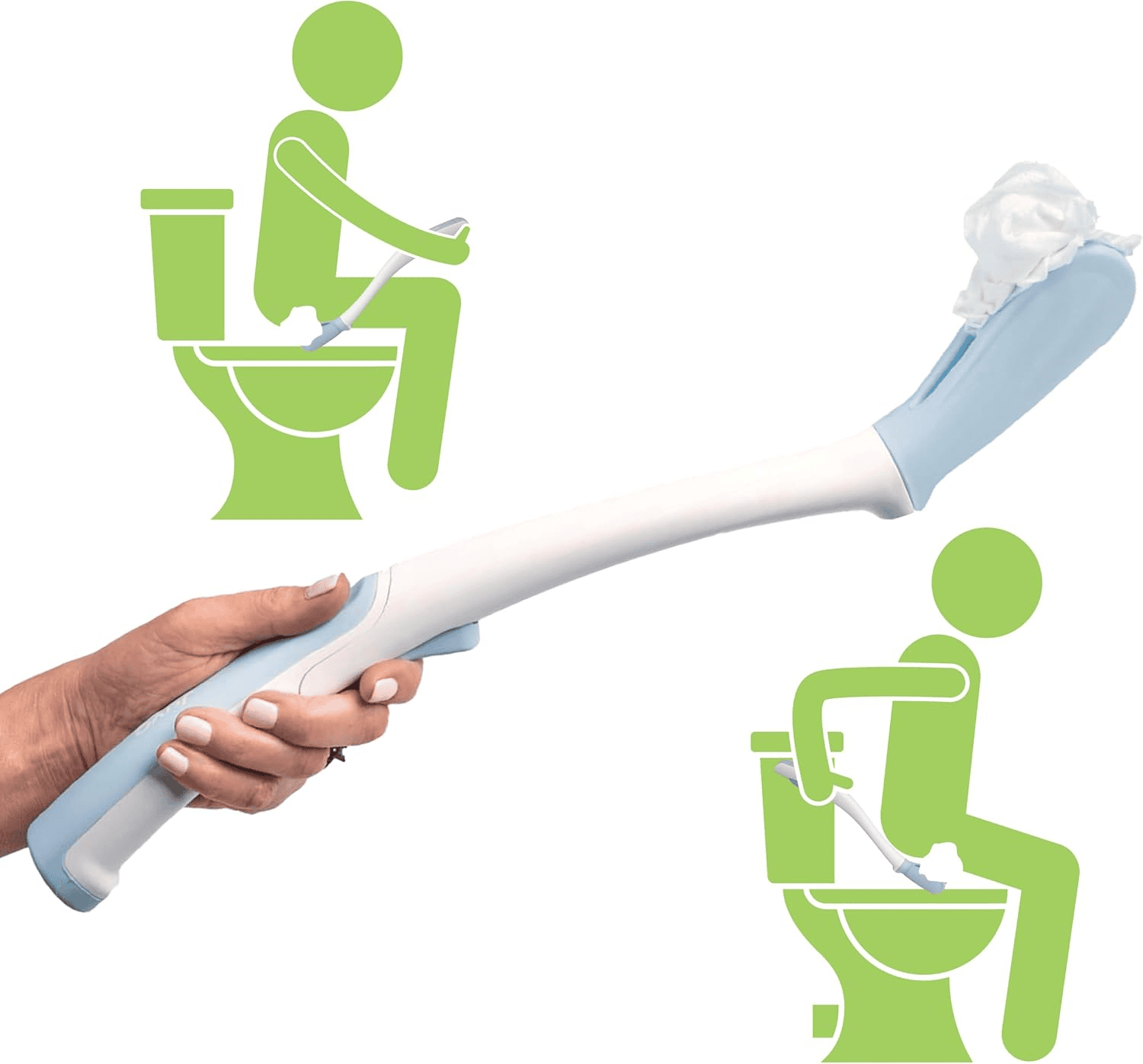Juvo Toilet Aid, Personal Bottom Wiping Tool