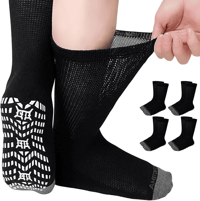 Non Slip Diabetic Socks for At Home Surgery Recovery