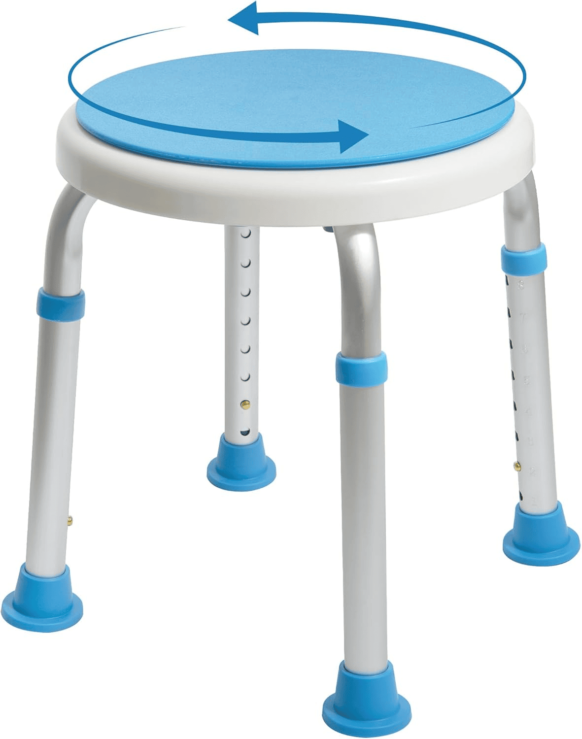 Adjustable Swivel Shower Stool Seat for Post Surgery Recovery at Home