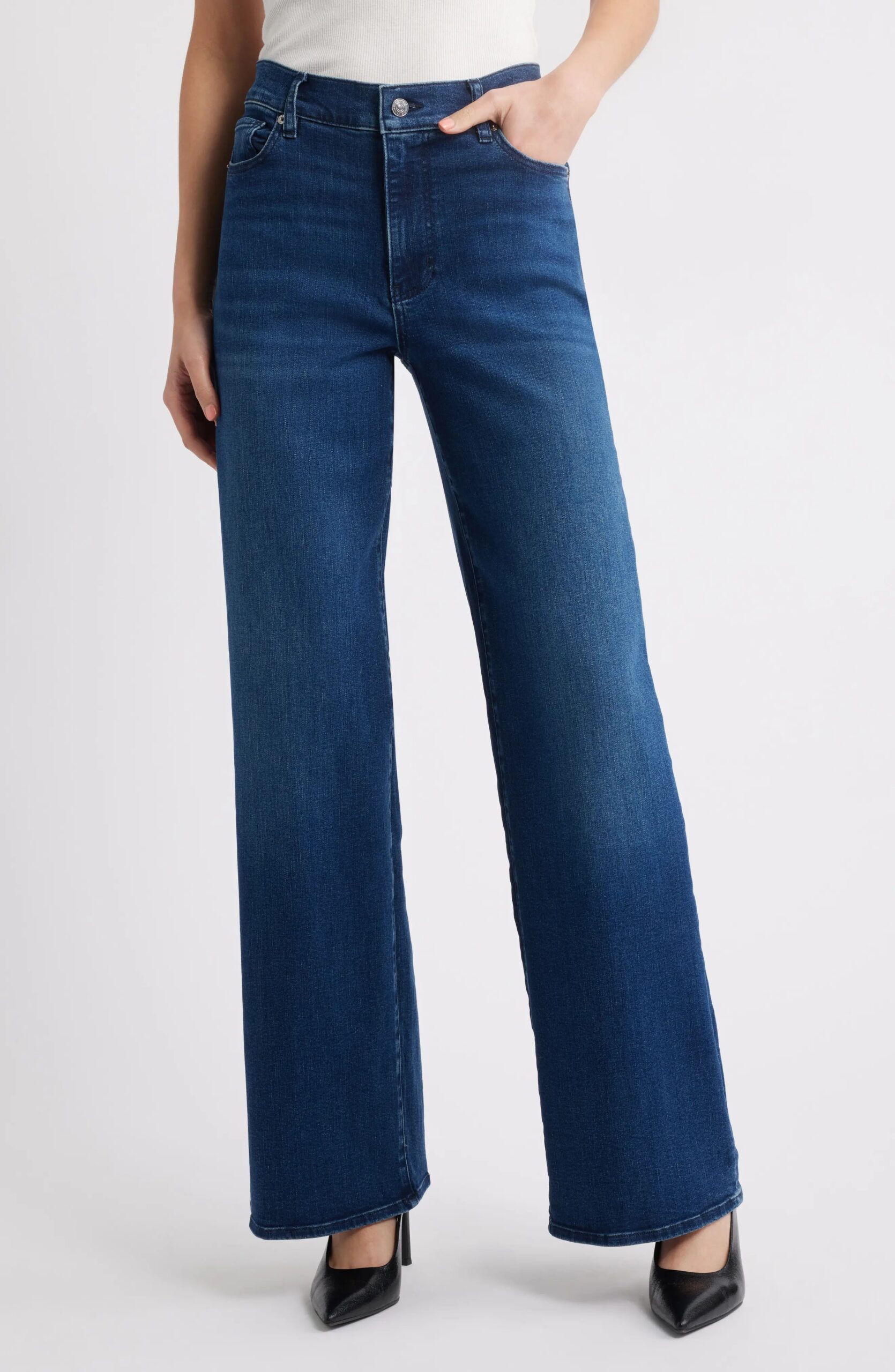 Frame Full Length Wide Leg Jeans