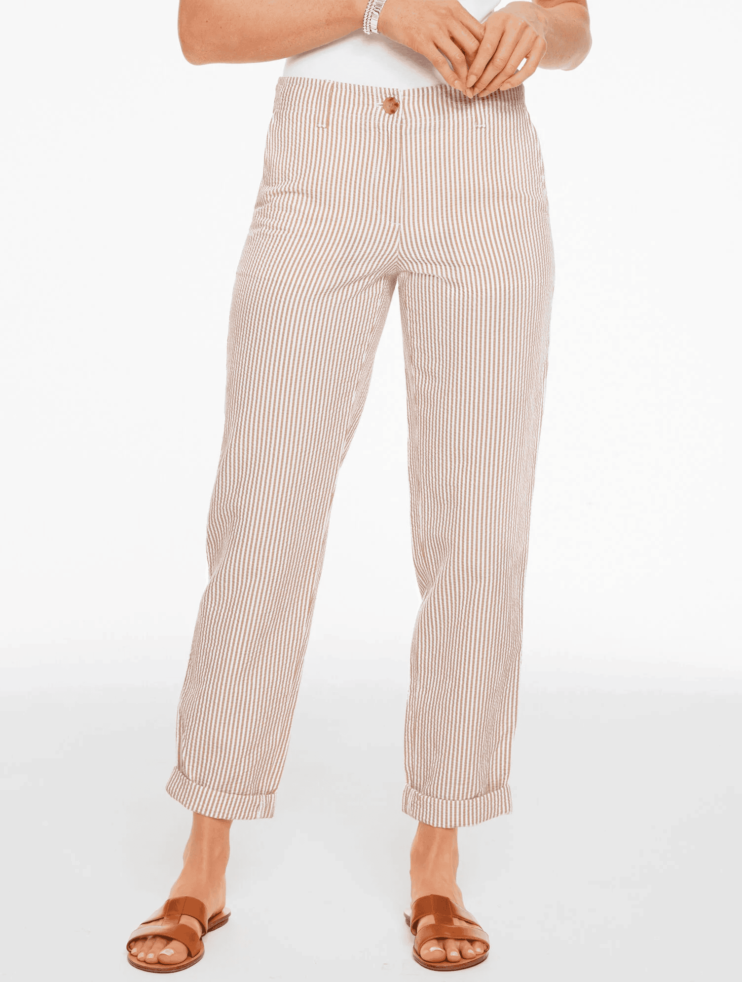 Talbots Seersucker Everyday Chinos